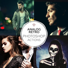 Load image into Gallery viewer, Analog Retro Photoshop Actions
